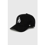 Kapa iz mešanice volne 47brand MLB Los Angeles Dodgers črna barva, BMVP12WBV - črna. Otroška kapa s šiltom vrste baseball iz kolekcije 47brand. Model izdelan iz tkanine z nalepko.
