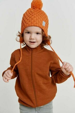 Otroški funkcionalni pulover Reima Mahin rjava barva - rjava. Otroški pulover iz kolekcije Reima. Model izdelan iz rahlo elastične pletenine.