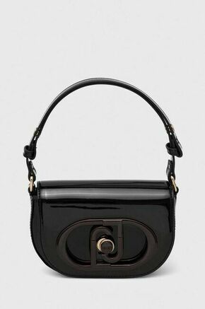 Torbica Liu Jo črna barva - črna. Majhna torbica iz kolekcije Liu Jo. Model na zapenjanje