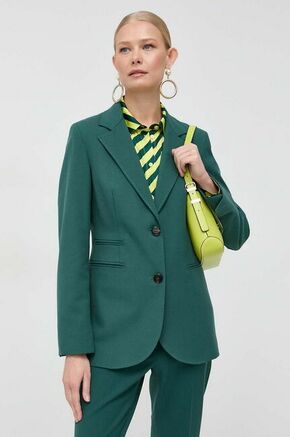 Suknjič MAX&amp;Co. zelena barva - zelena. Elegantna suknjič iz kolekcije MAX&amp;Co. Model izdelan iz vzorčaste pletenine. Tanek