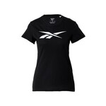 Reebok kratka majica - črna. Kratka majica iz kolekcije Reebok. Model izdelan iz pletenine s potiskom.