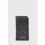 Denarnica Guess ženski, bež barva - črna. Mala denarnica iz kolekcije Guess. Model izdelan iz ekološkega usnja. Model je enostaven za čiščenje in vzdrževanje.