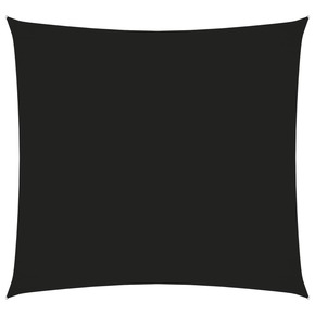 Senčno jadro oksford blago kvadratno 5x5 m črno