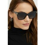 Sončna očala Jimmy Choo ženska, črna barva, 0JC5012 - črna. Sončna očala iz kolekcije Jimmy Choo. Model s toniranimi stekli in okvirji iz plastike. Ima filter UV 400.