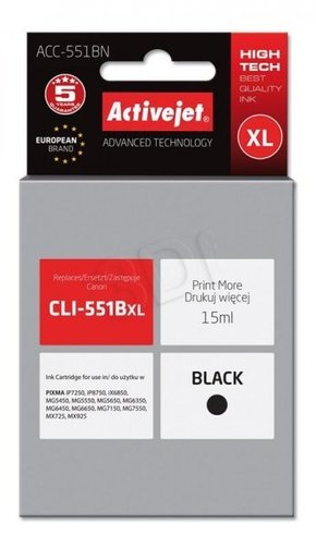 ActiveJet CLI-551BKXL črnilo 15ml