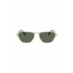 Sončna očala Burberry moški, zelena barva - zelena. Sončna očala iz kolekcije Burberry. Model z enobarvnimi stekli in okvirji iz kovine. Ima filter UV 400.