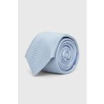 Kravata HUGO - modra. Kravata iz kolekcije HUGO. Model izdelan iz vzorčaste tkanine.