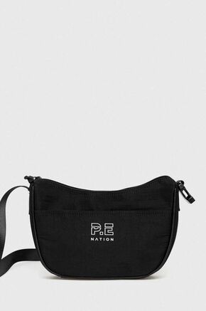 Torbica P.E Nation črna barva - črna. Srednje velika torbica iz kolekcije P.E Nation. Model na zapenjanje