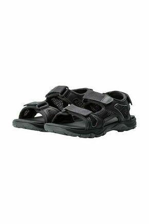 Otroški sandali Jack Wolfskin TARACO BEACH črna barva - črna. Otroški sandali iz kolekcije Jack Wolfskin. Model izdelan iz kombinacije tekstilnega materiala in ekološkega usnja. Lahek in udoben model