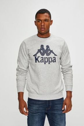 Kappa pulover Sertum - siva. Pulover iz kolekcije Kappa. Model izdelan iz pletenine s potiskom.