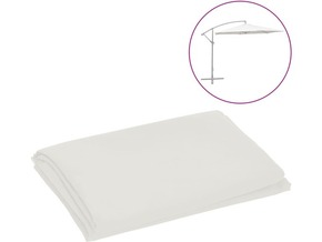 VIDAXL Nadomestna tkanina za senčnik peščeno bela 300 cm