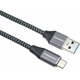 WEBHIDDENBRAND PremiumCord USB-C na USB 3.0 A (USB 3.1 generacije 1, 3A, 5Gbit/s) 0,5 m pletenica