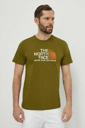 Bombažna kratka majica The North Face moška