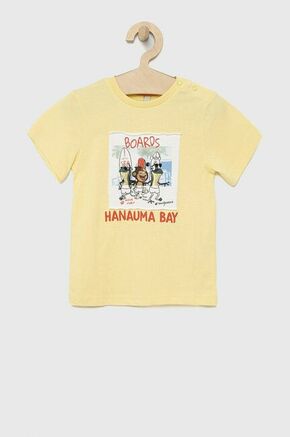 Otroški bombažen t-shirt Birba&amp;Trybeyond - rumena. Otroški t-shirt iz kolekcije Birba&amp;Trybeyond. Model izdelan iz tanke
