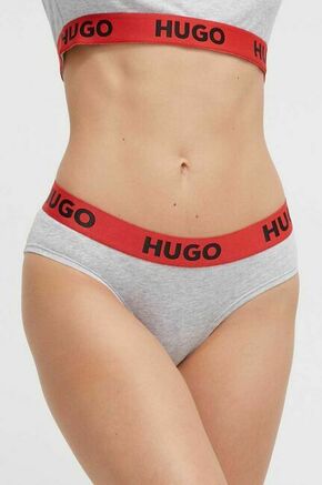 Spodnjice HUGO siva barva - siva. Spodnjice iz kolekcije HUGO. Model izdelan iz elastične pletenine.