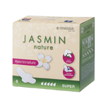Jasmin Nature bombažni higienski vložki Super, 8 kos