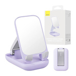 BASEUS Seashell držalo za mobitelni telefon z ogledalom, vijolična