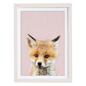 Stenska slika v okvirju Querido Bestiario Baby Fox