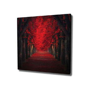Stenska slika na platnu Red Trees