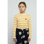 Otroška dolga majica Bobo Choses rumena barva - rumena. Otroške Majica z dolgimi rokavi iz kolekcije Bobo Choses. Model izdelan iz tanke, rahlo elastične pletenine.