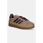 adidas Originals Gazelle Bold superge ženske semišaste rjava IH4202