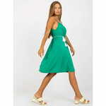 ITALY MODA Ženska obleka s tankim pasom DAILY zelena DHJ-SK-20067.96_388691 Univerzalni