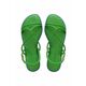 Sandali Havaianas UNA MANGA ženski, zelena barva, 4149609.2703 - zelena. Sandali iz kolekcije Havaianas. Model izdelan iz sintetičnega materiala. Lahek in udoben model, idealen za vsakodnevno nošenje.