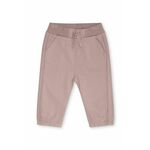 Otroške hlače That's mine Floke roza barva - roza. Otroški hlače iz kolekcije That's mine. Model izdelan iz enobarvne pletenine.