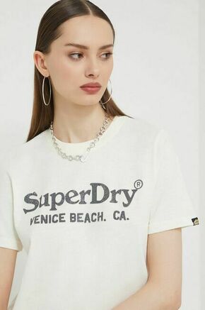 Bombažna kratka majica Superdry ženski
