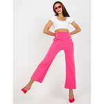 ITALY MODA Ženske hlače z visokim pasom TRIDA roza DHJ-SP-16008.01X_387648 M