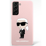 Karl Lagerfeld Ovitek Karl Lagerfeld za Samsung Galaxy S23 – Pink Silicone Ikonik