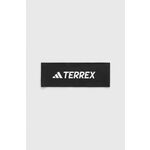 Naglavni trak adidas TERREX črna barva - črna. Trak iz kolekcije adidas TERREX. Model izdelan iz recikliranega materiala, ki odvaja vlago.
