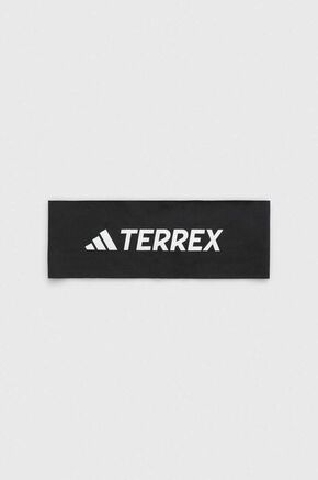 Naglavni trak adidas TERREX črna barva - črna. Trak iz kolekcije adidas TERREX. Model izdelan iz recikliranega materiala