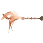 Flamingo Igrača mačka matatabi palica pero/srce 20x3cm