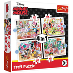 Trefl Puzzle 4v1- Minnie s priateľmi / Disney Minnie