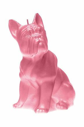 Dekorativna sveča Candellana Bulldog Classic - roza. Dekorativna sveča iz kolekcije Candellana. Model izdelan iz voska.