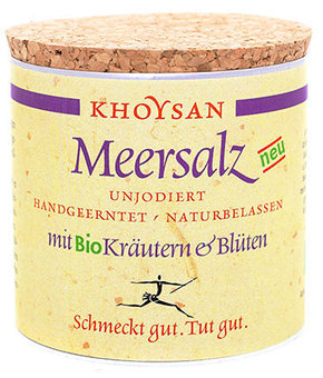Khoysan Meersalz Morska sol z bio zelišči in cvetjem - 200 g