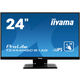 Iiyama ProLite T2454MSC-B1 monitor, IPS, 23.8", 16:9, 1920x1080, 60Hz/75Hz, HDMI, VGA (D-Sub), USB, Touchscreen