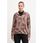 Športni pulover adidas TERREX Multi ženski, rjava barva, JN0997 - rjava. Športni pulover iz kolekcije adidas TERREX. Model z zapenjanjem na zadrgo, izdelan iz flis materiala.