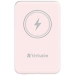 VERBATIM Powerbank Charge 'n' Go, magnetna, 5000 mAh, USB-C, roza
