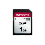Transcend 1GB SD220I MLC industrijska pomnilniška kartica (način SLC), 22MB/s R,20MB/s W, črna