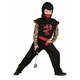 Unika pustni kostum, ninja rdeč zmaj, S (110 - 120 cm)