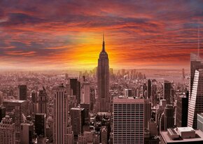 ENJOY Puzzle Sončni zahod nad obzorjem New Yorka 1000 kosov