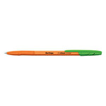 Berlingo, kroglično pero, zeleno, 50 kosov, 0,7 mm, Tribase oranžna