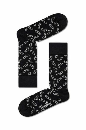 Nogavice Happy Socks Black Socks črna barva - črna. Nogavice iz kolekcije Happy Socks. Model izdelan iz elastičnega materiala.
