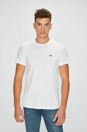 Levi's t-shirt - bela. T-shirt iz kolekcije Levi's. Model izdelan iz enobarvne pletenine.