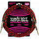 Ernie Ball Braided Straight Straight Inst Cable Črna-Rdeča 3 m Ravni - Kotni
