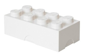 LEGO škatla za deset 8 - bela 100 x 200 x 75 mm