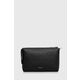 Kozmetična torbica Calvin Klein črna barva - črna. Srednje velika kozmetična torbica iz kolekcije Calvin Klein. Model izdelan iz ekološkega usnja.