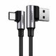 Ugreen Kabel USB z USB-C, kotni US176, 3A, 1m (črn)